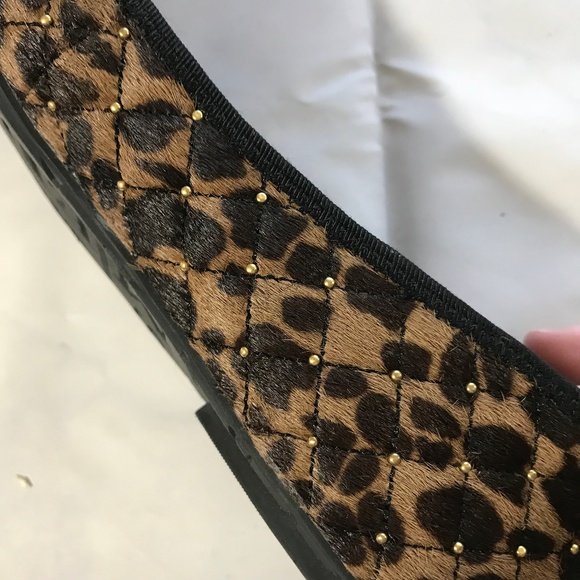 Sam Edelman Calypso Leopard Print Bow Ballet Flats - Picture 5 of 6